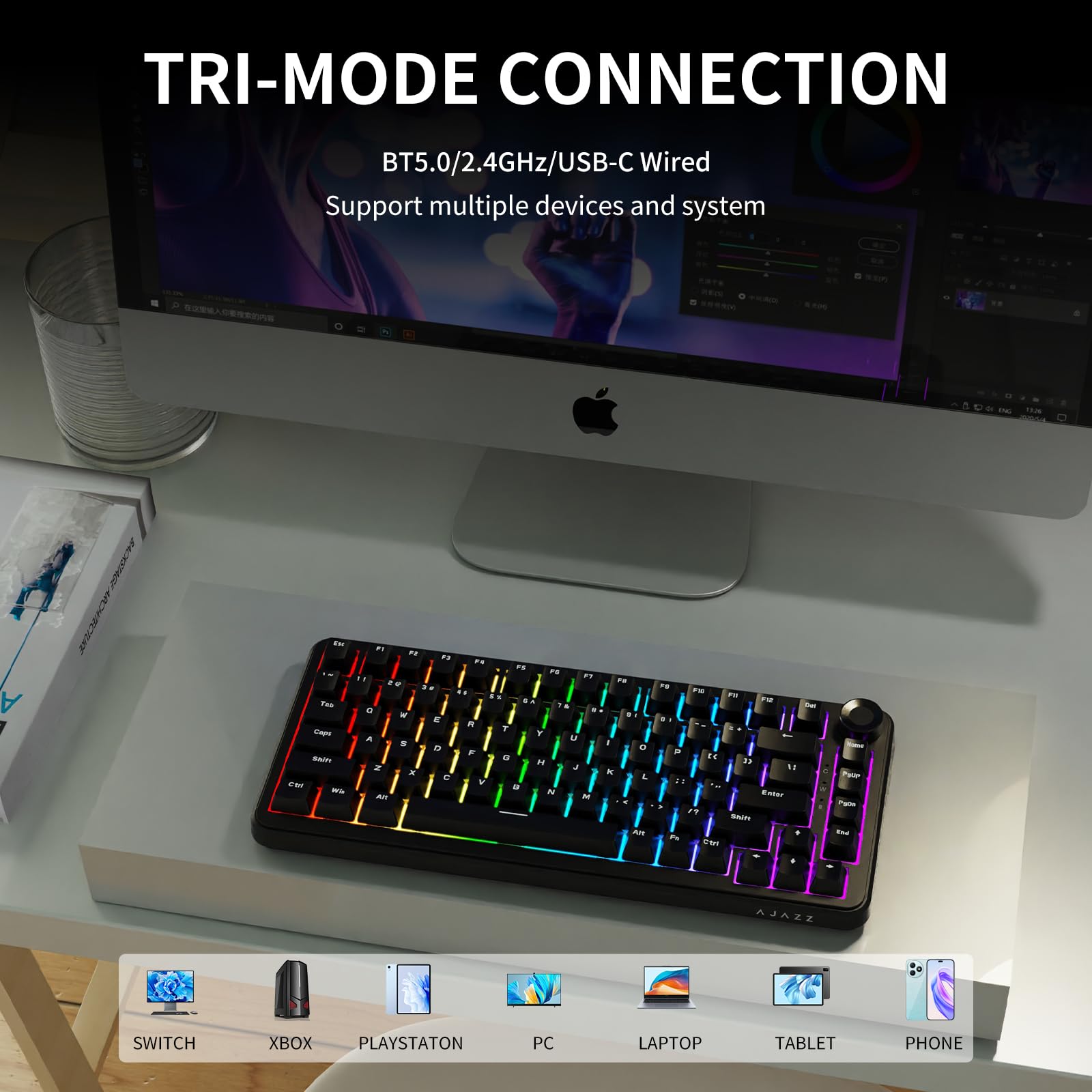 Amazon.com: NACODEX AK820 Max HE Black Gaming Magnetic Keyboard